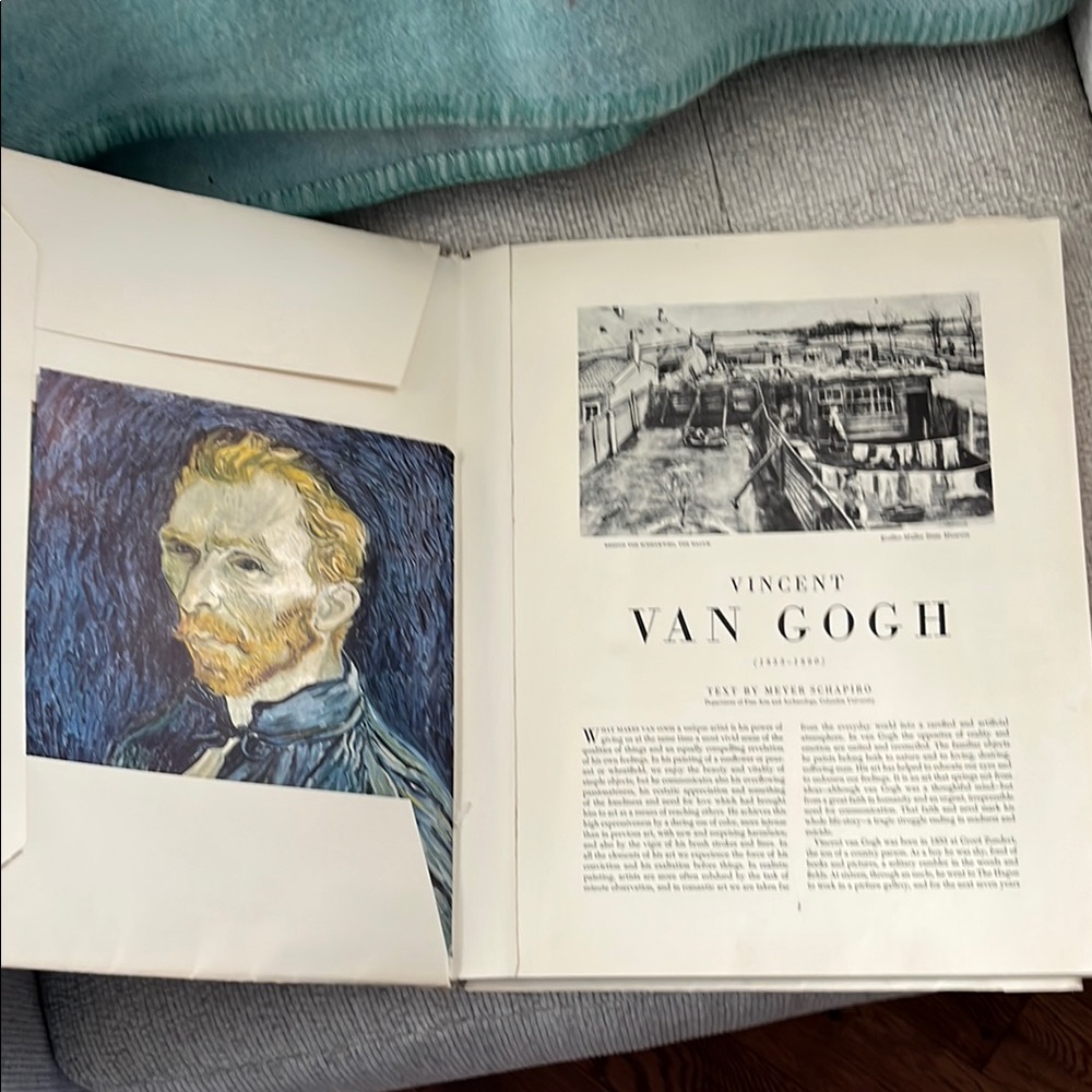 Vincent Van Gogh Art Book with framable pictures vintage